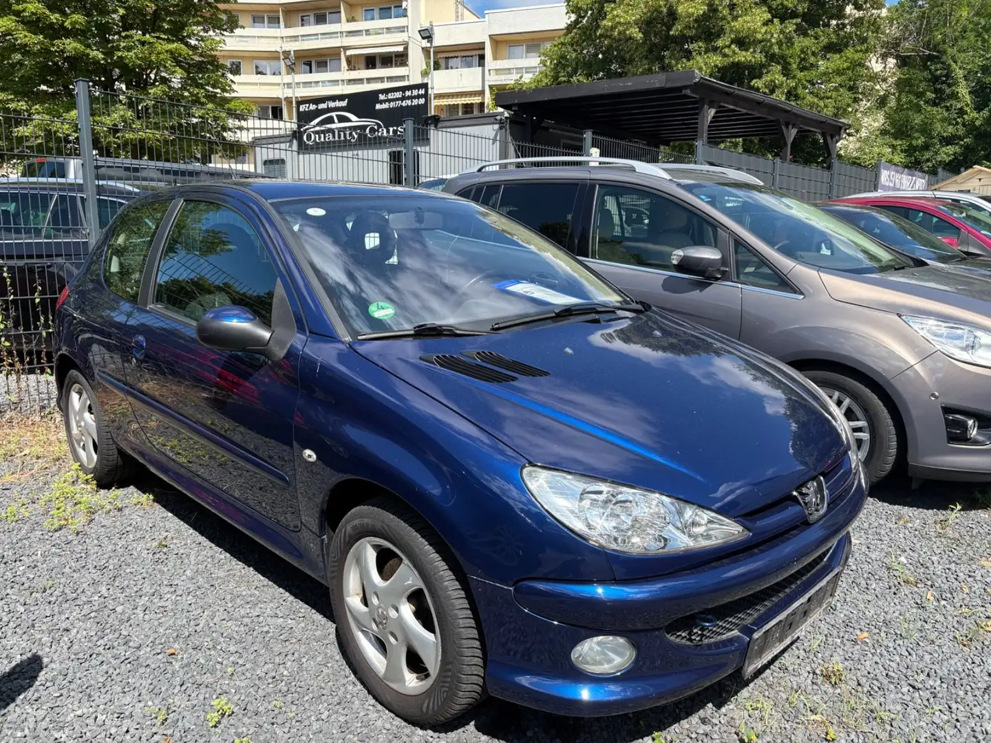 Peugeot 206 Tendance-2.Hand,Klima,Leder,Automatik, Blau - 2