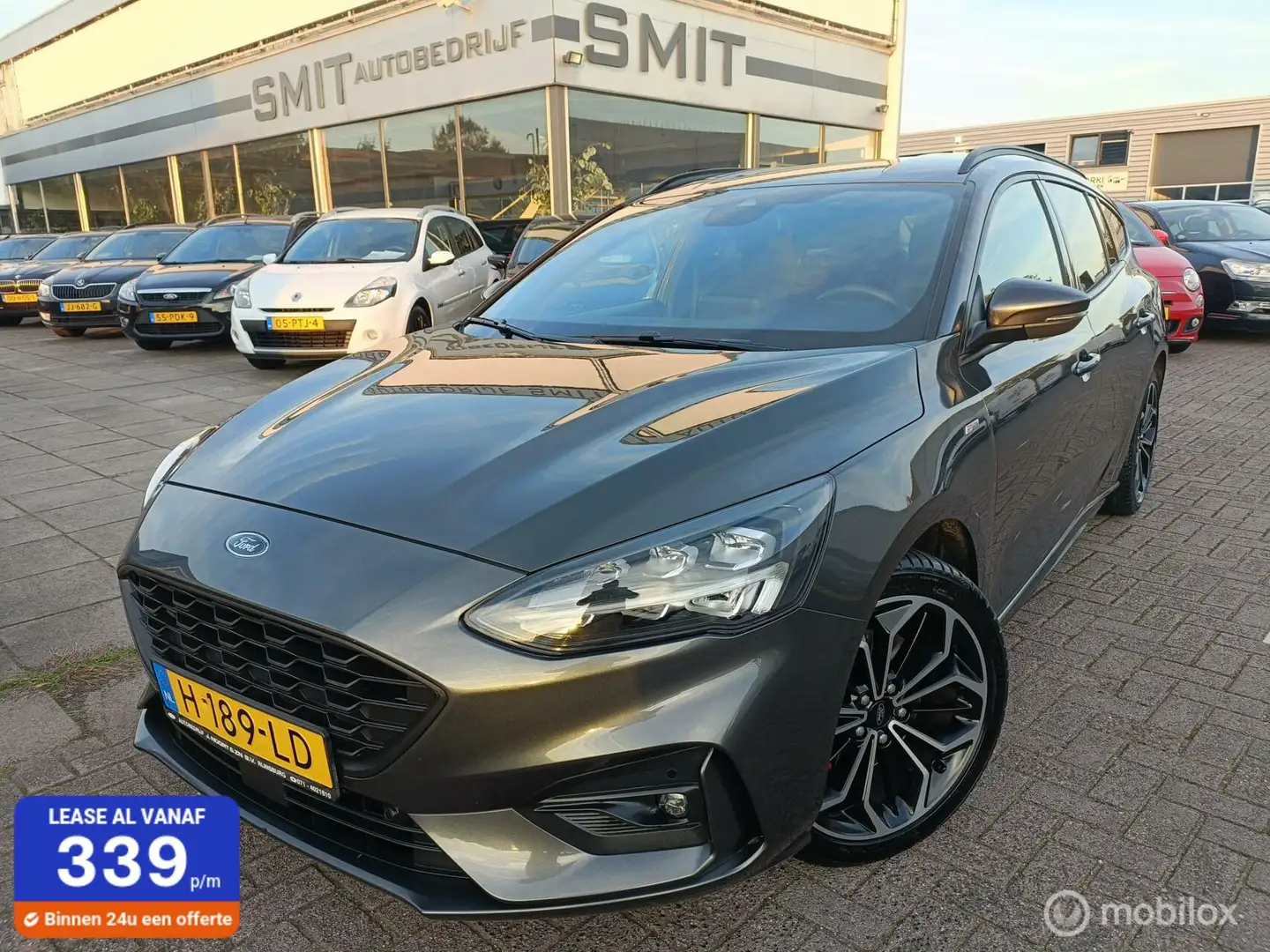 Ford Focus Wagon 1.5 EcoBoost ST Line 182PK NLAuto 1E Eigen. Gris - 1