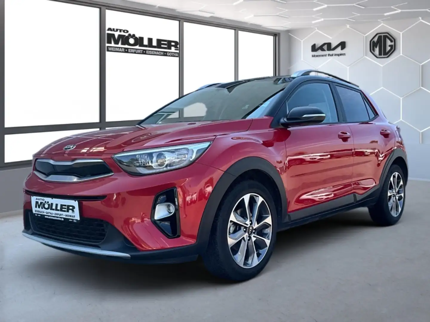 Kia Stonic Dream Team Edition 1.0 AHK Navi Klimaautom Rosso - 2