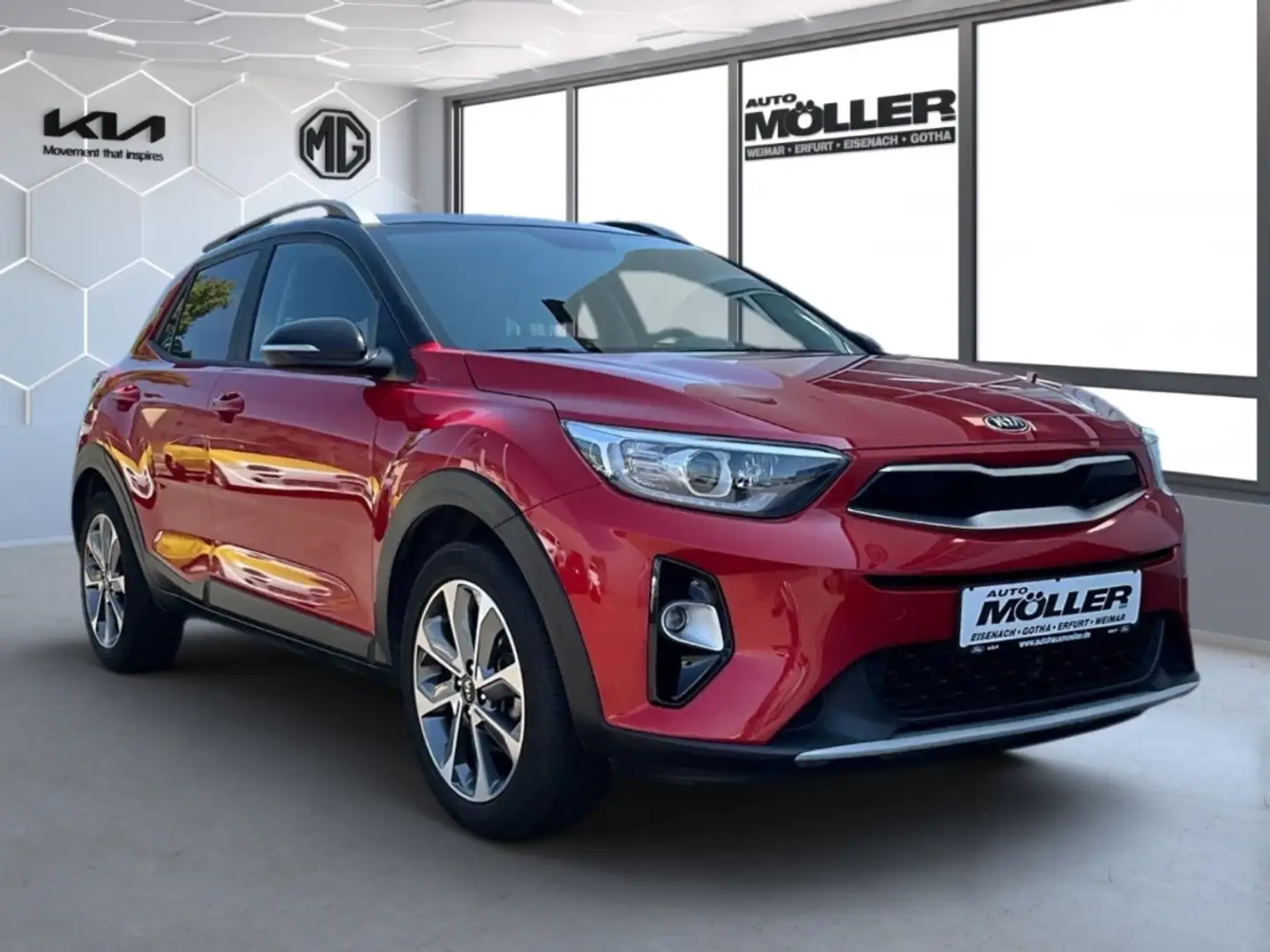 Kia Stonic Dream Team Edition 1.0 AHK Navi Klimaautom Rood - 2