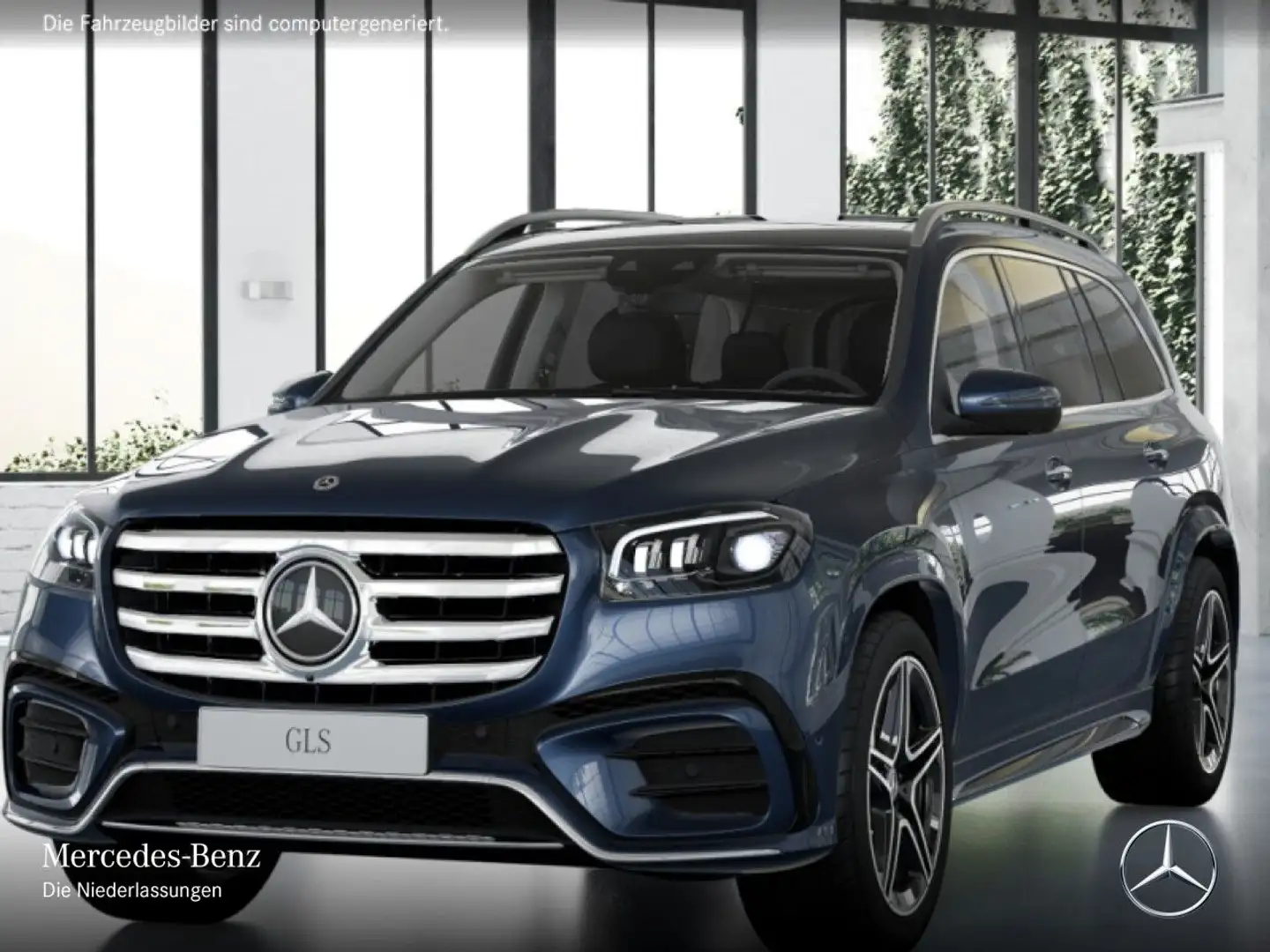 Mercedes-Benz GLS 450 4M AMG+PANO+360+AHK+MULTIBEAM+HUD+SPUR+9G Blau - 2
