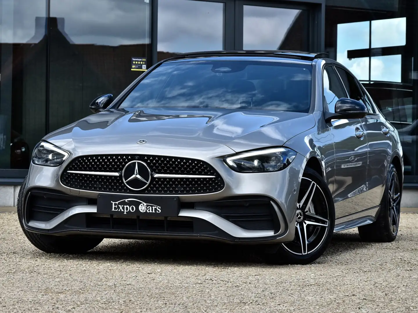 Mercedes-Benz C 300 AMG Line*PANO DAK*MEMORY*HEAD-UP*KEYLESS*TREKHAAK* Šedá - 1