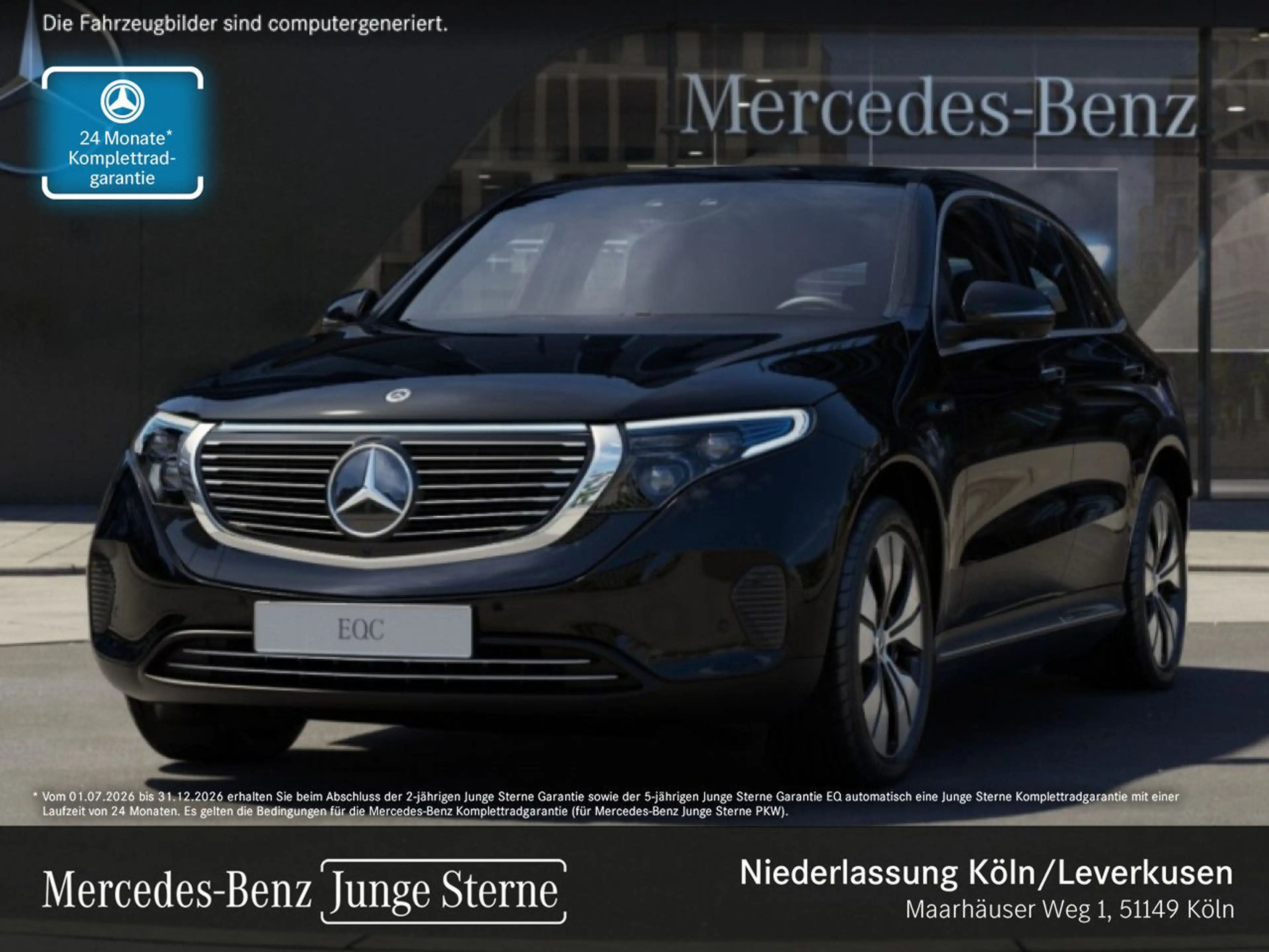 Mercedes-Benz EQC 400 4M 360+AHK+MULTIBEAM+FAHRASS+KEYLESS