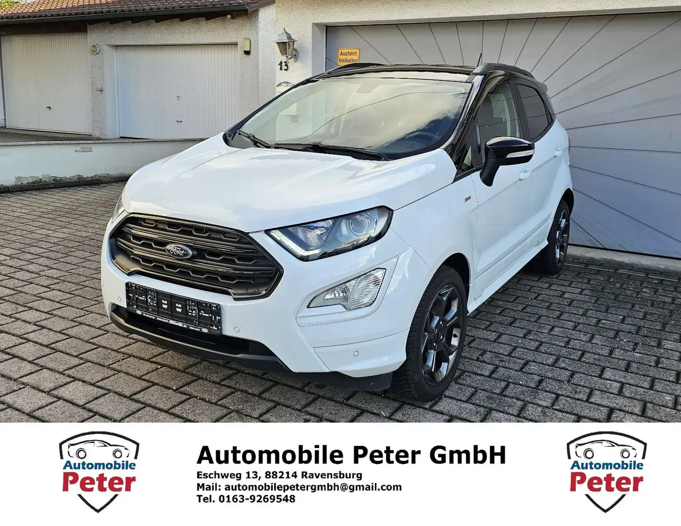 Ford EcoSport 1.0 EcoBoost ST-Line Blanc - 1
