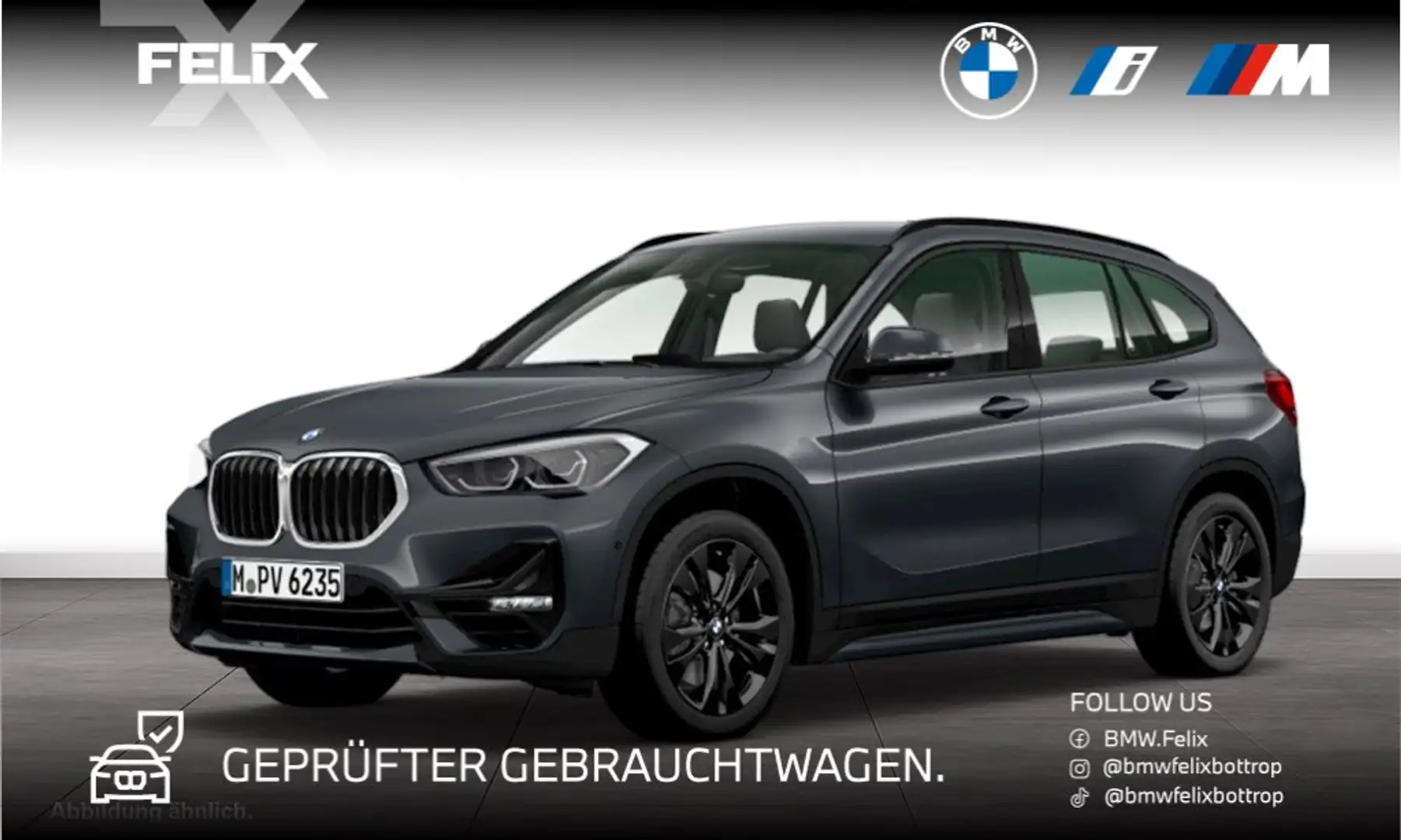 BMW X1 sDrive20i Sport Line+HEAD UP+NAVI PLUS+KAMERA Szary - 1
