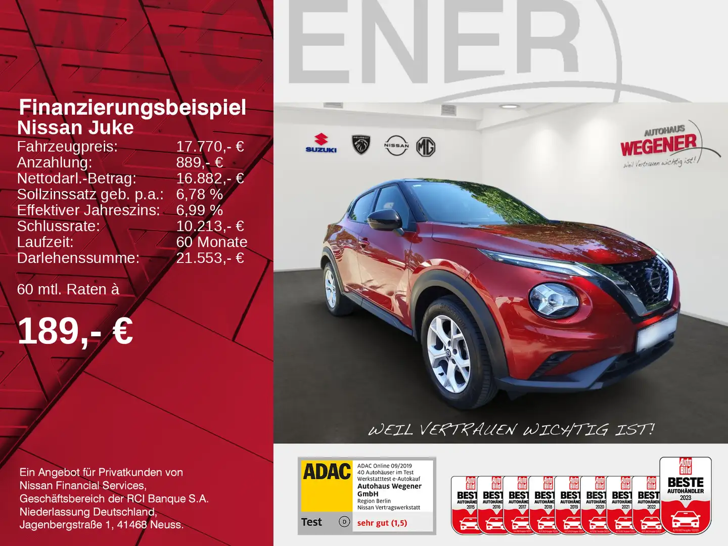 Nissan Juke JUKE N-CONNECTA AT 117 PS KLIMA KAMERA NAVI LED Rouge - 2