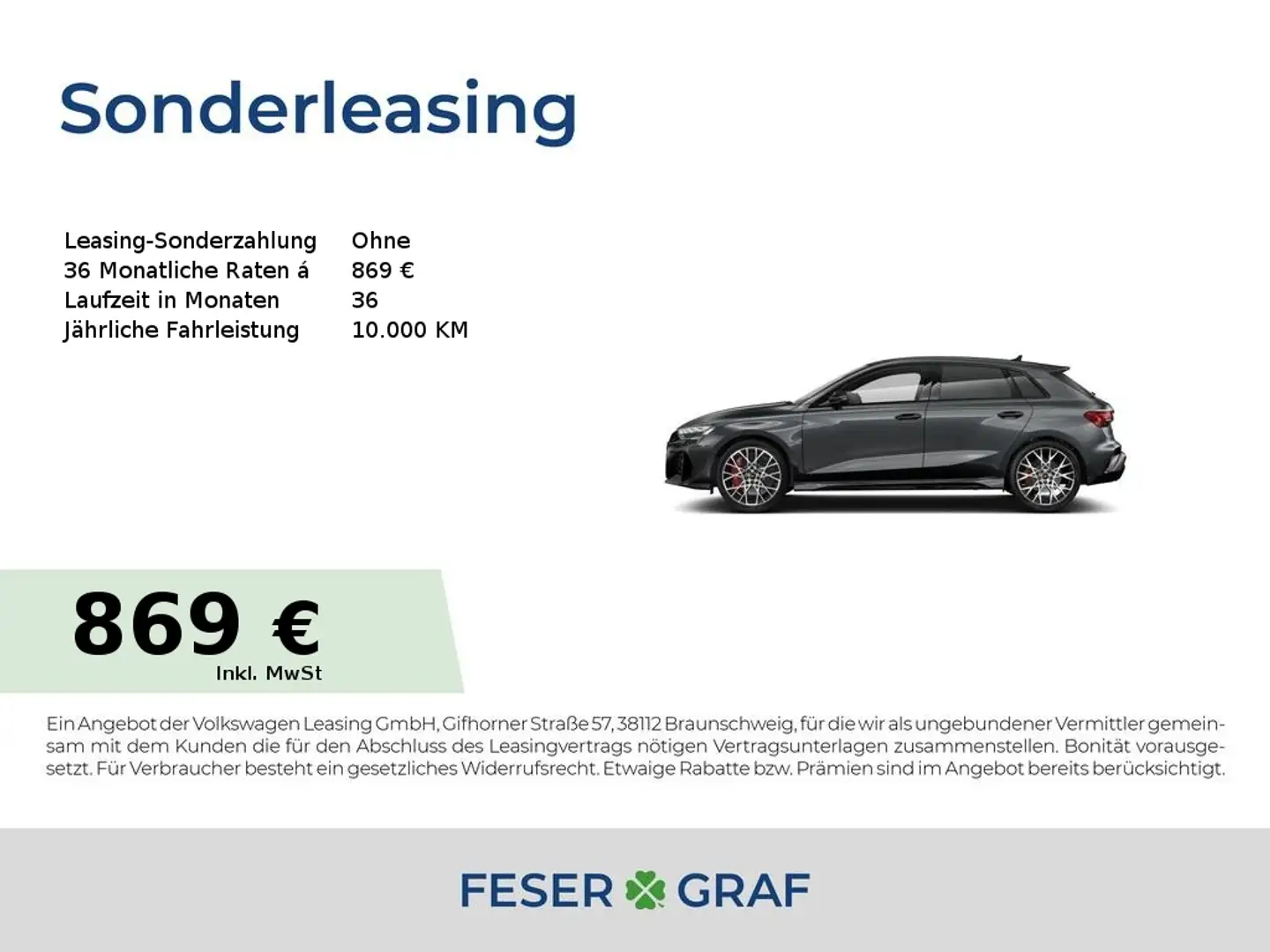 Audi RS3 Sportback S tronic Grau - 1
