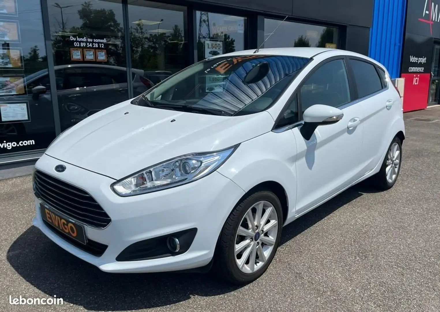 Ford Fiesta 1.0 EcoBoost 100ch TITANIUM Blanc - 2