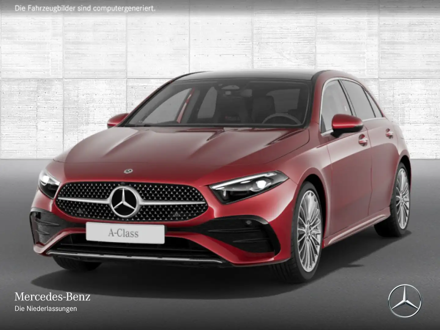 Mercedes-Benz A 220 d AMG+PANO+360°+MULTIBEAM+BURMESTER+HUD+8G Rot - 2