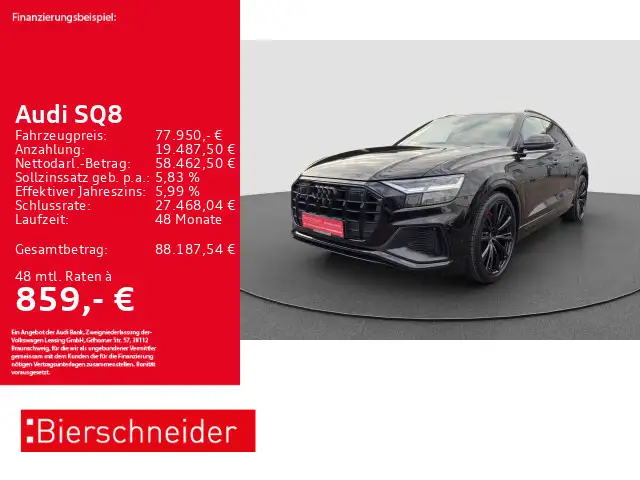 Audi SQ8 TFSI qu competition plus AHK PANO STHZ B&O H
