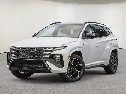 White 2026 Hyundai Tucson Hybrid SUV / Crossover 6-Speed Automatic