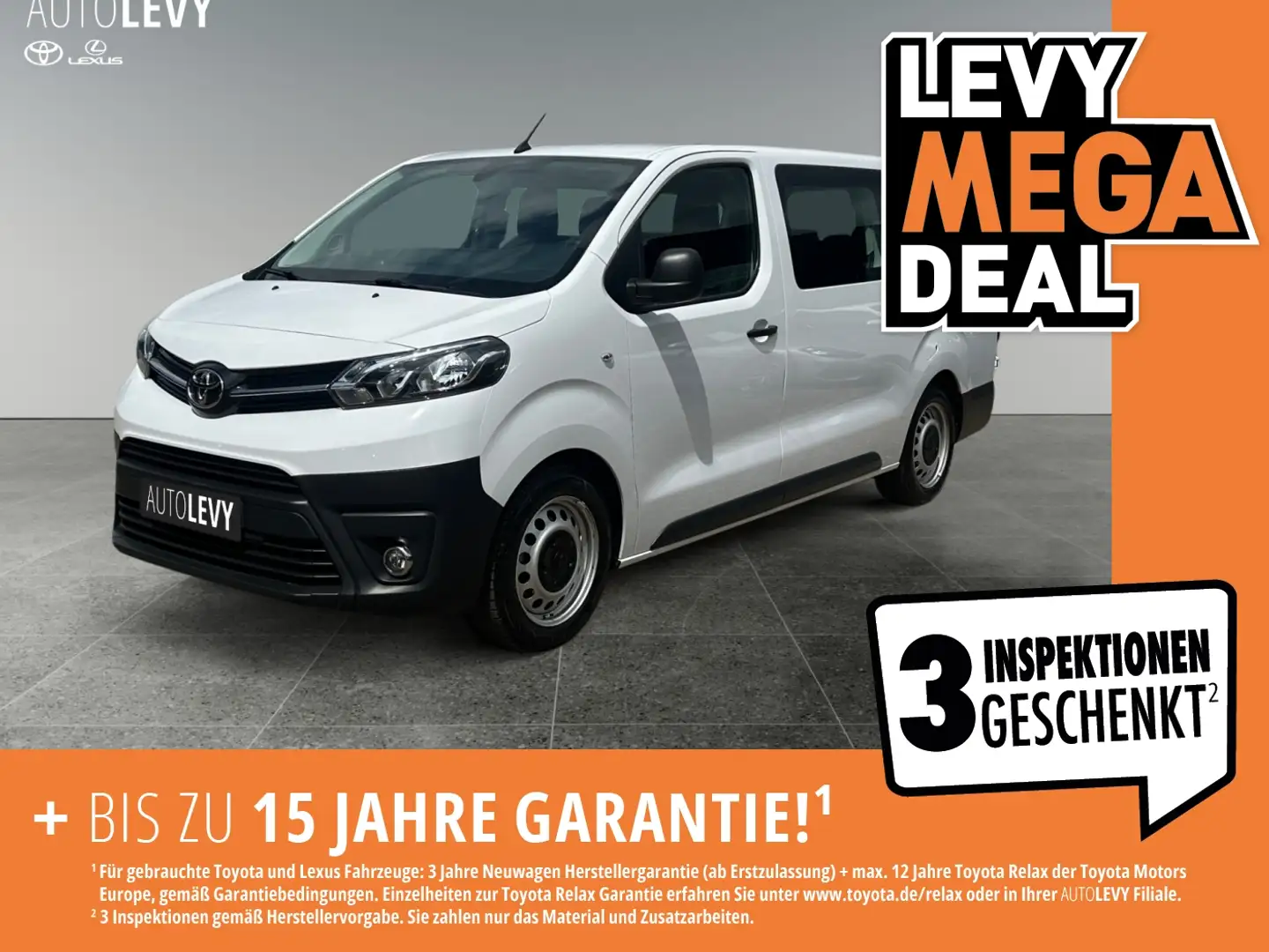 Toyota Proace 2.0 L2 Comfort +NAVI+ALLWETTER+9-SITZER+ Blanco - 1