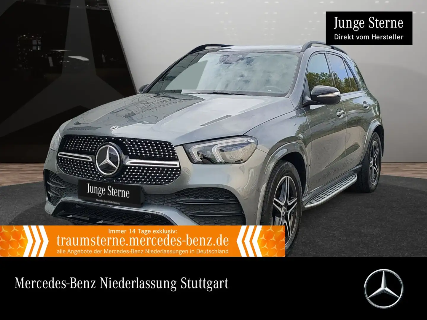 Mercedes-Benz GLE 350 d 4M AMG+NIGHT+PANO+AHK+MULTIBEAM+FAHRASS Grau - 1