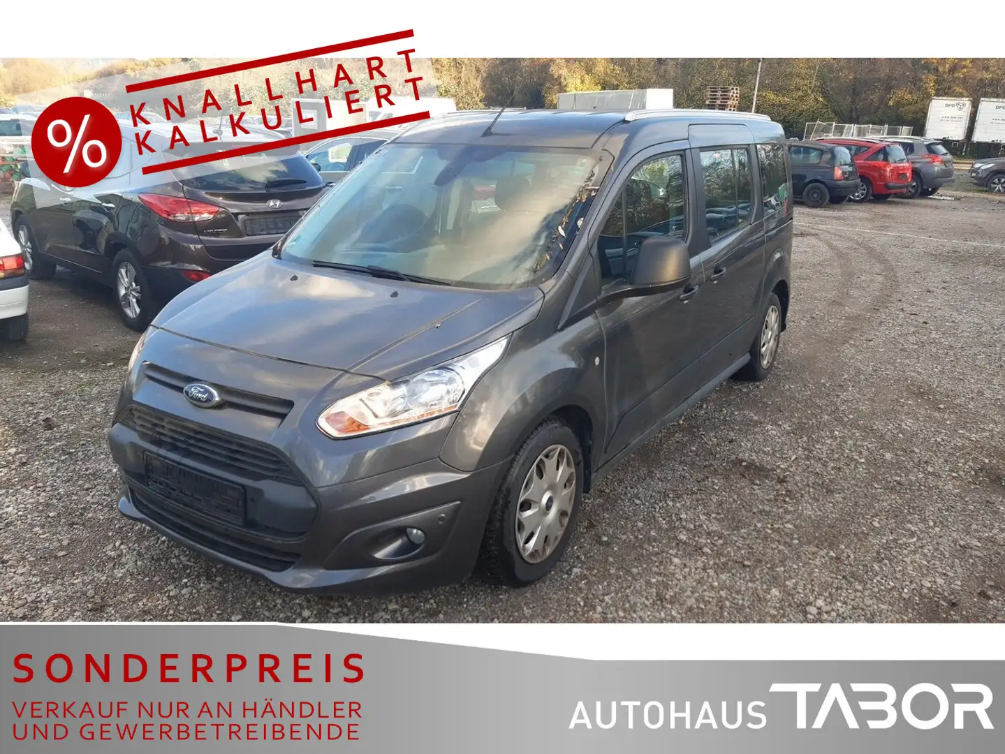 Ford Tourneo Connect Connect 1.6 TDCi Grand 7S PDC AHK Klima Grau - 1