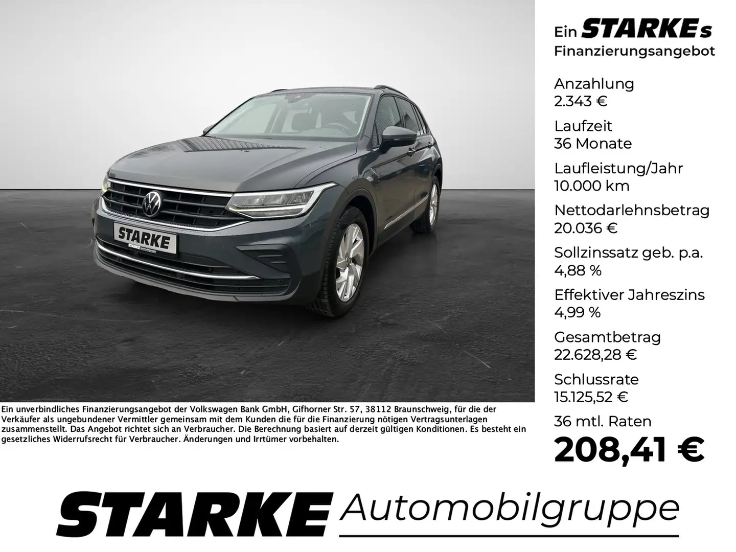 Volkswagen Tiguan 2.0 TDI DSG Life Grau - 1