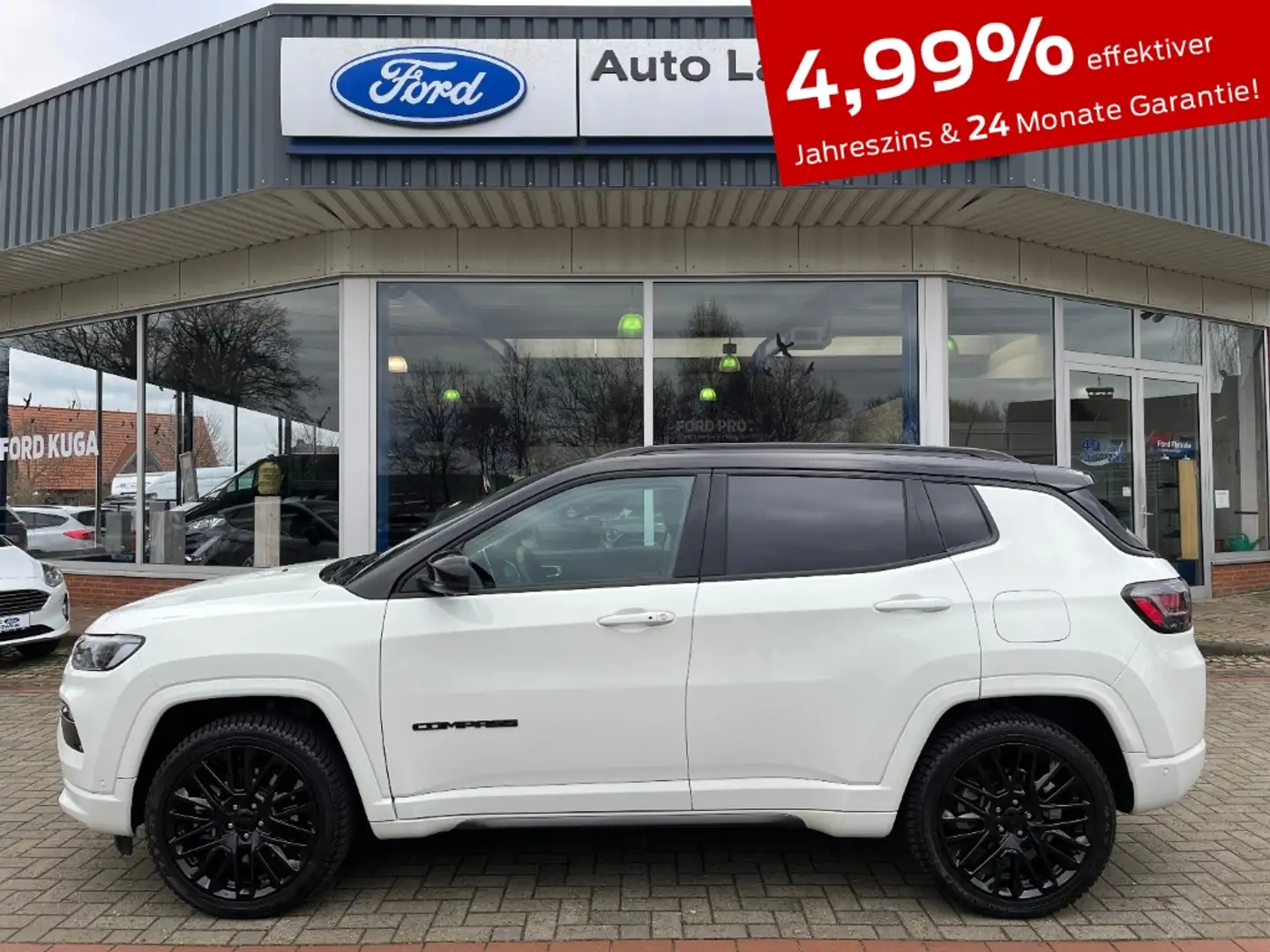 Jeep Compass 1.3 EU6d S Plug-In Hybrid 4WD Navi Leder Soundsyst Blanc - 1