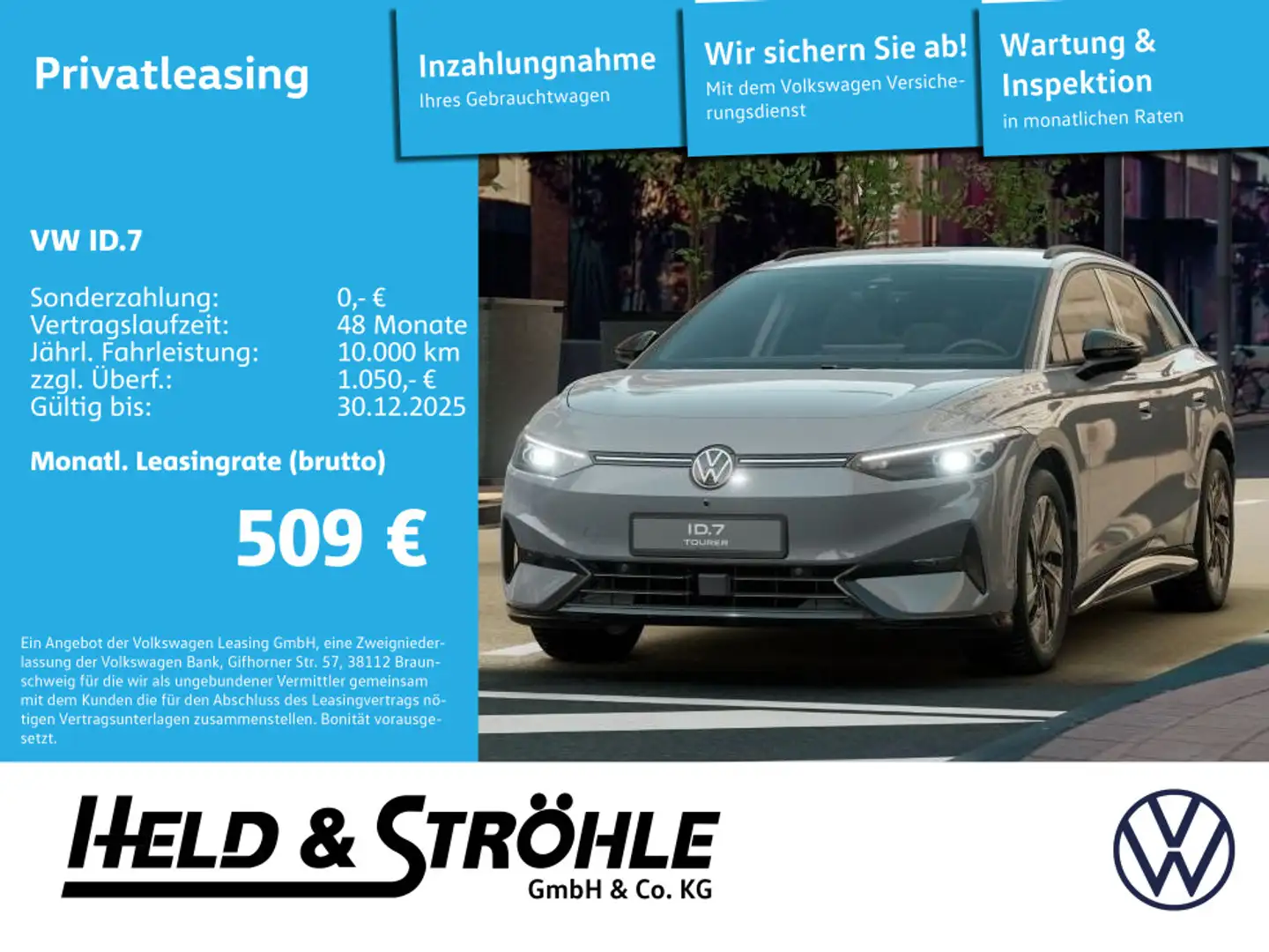 Volkswagen ID.7 Tourer Loyalisierungsleasing bis 30.12.25* Grau - 1