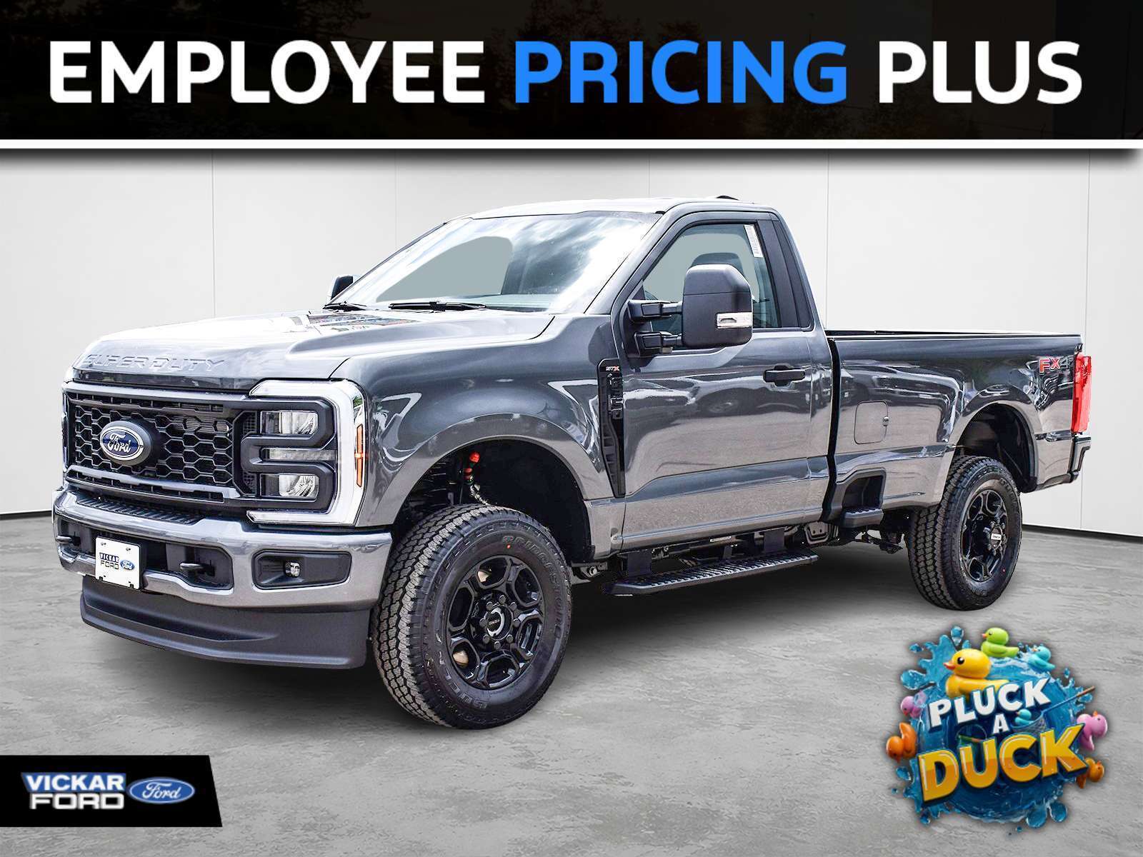Gray 2026 Ford F-350 Super Duty Pickup Truck Four-Wheel Drive Automatic