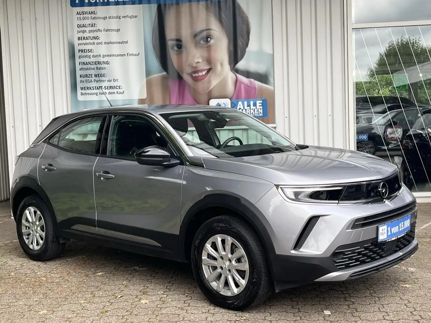 Opel Mokka 1.2 Turbo Edition NAVI*LED*ALU*CAM*PDC* Argent - 1