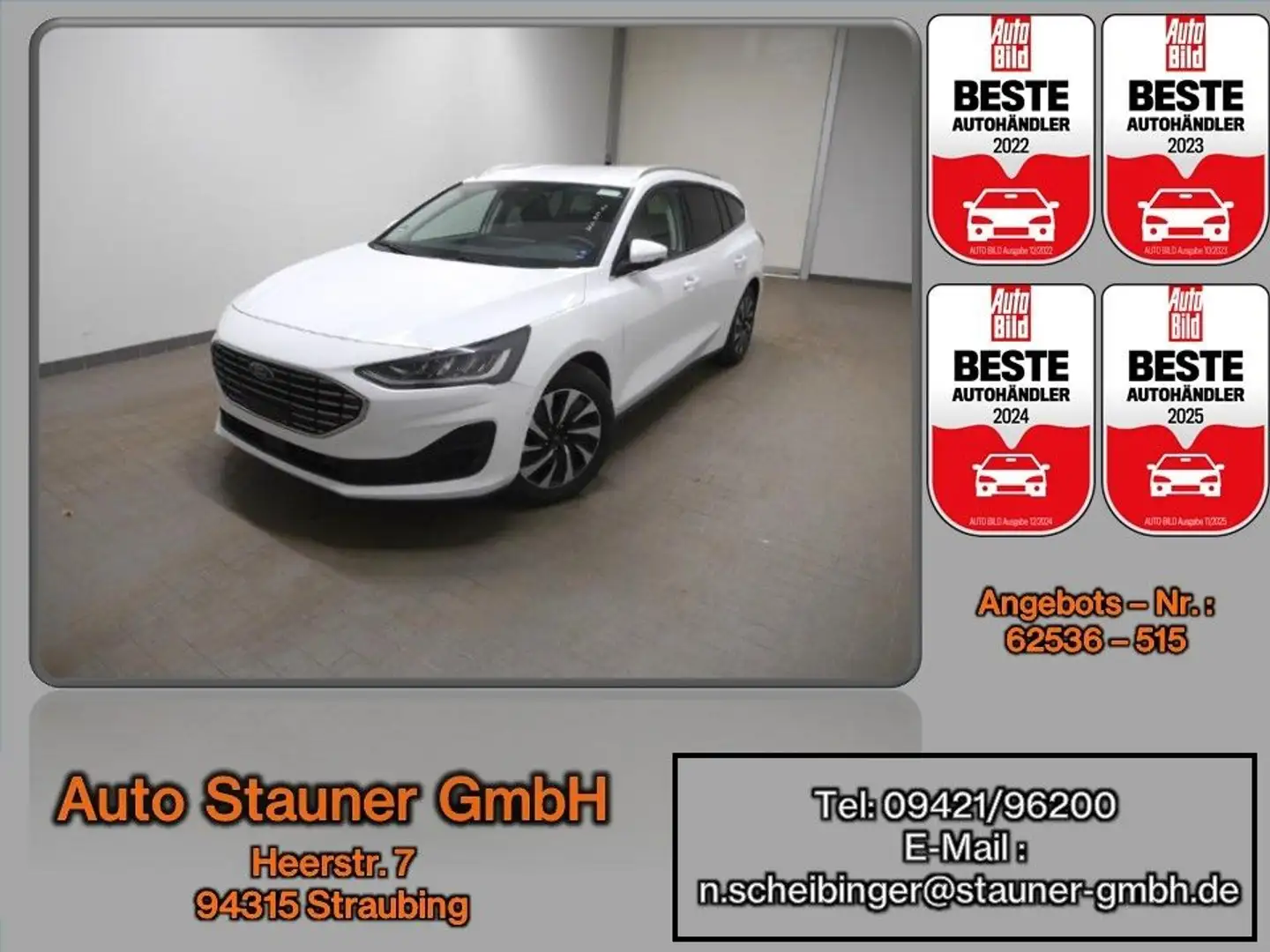 Ford Focus Turnier 1.0 EcoBoost MHEV Titanium/KAMERA/ Weiß - 1