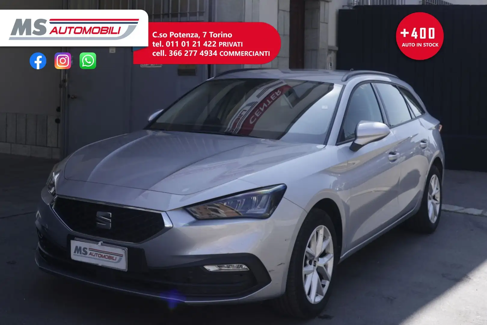 SEAT Leon Seat Leon Sportstourer 2.0 TDI 150 CV DSG FR Unic Argento - 1