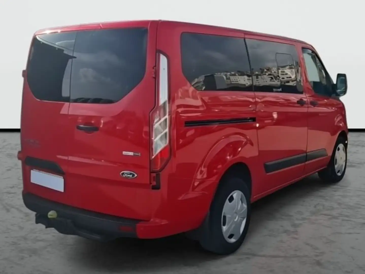 Ford Transit Custom 2.0 TDCi EcoBlue Hybrid - 9 plazas Rojo - 2