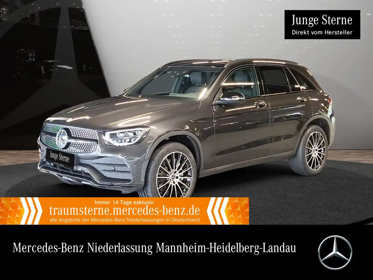 Mercedes-Benz GLC 300 de 4M AMG+NIGHT+PANO+AHK+LED+KAMERA+9G Gris - 1