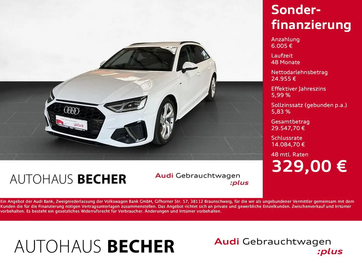 Audi A4 Avant S line 35 TDI S tronic /Sitzthz/Navi Weiß - 1