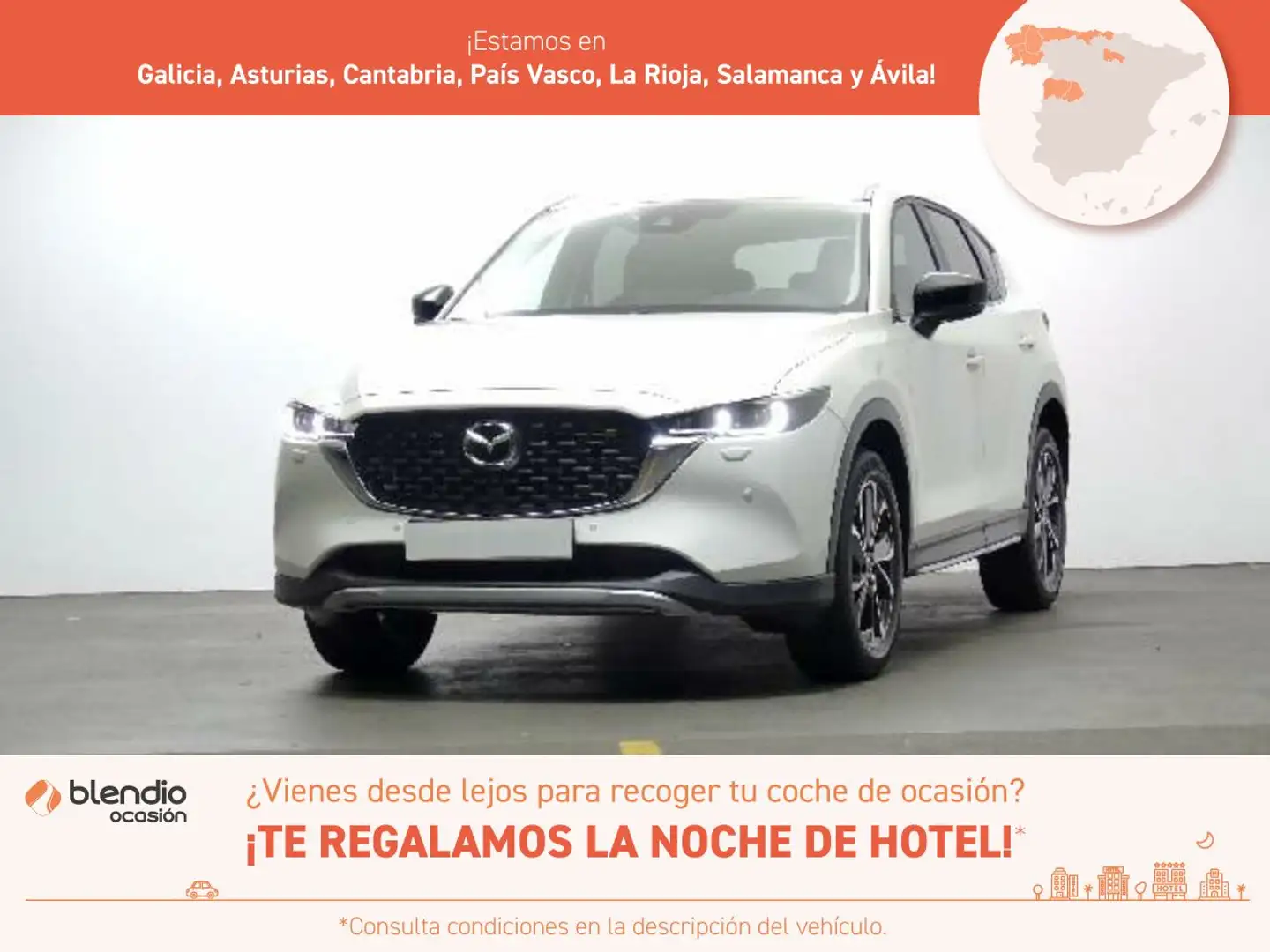 Mazda CX-5 2.0 G 121KW MHEV NEWGROUND 2WD 165 5P Blanc - 1