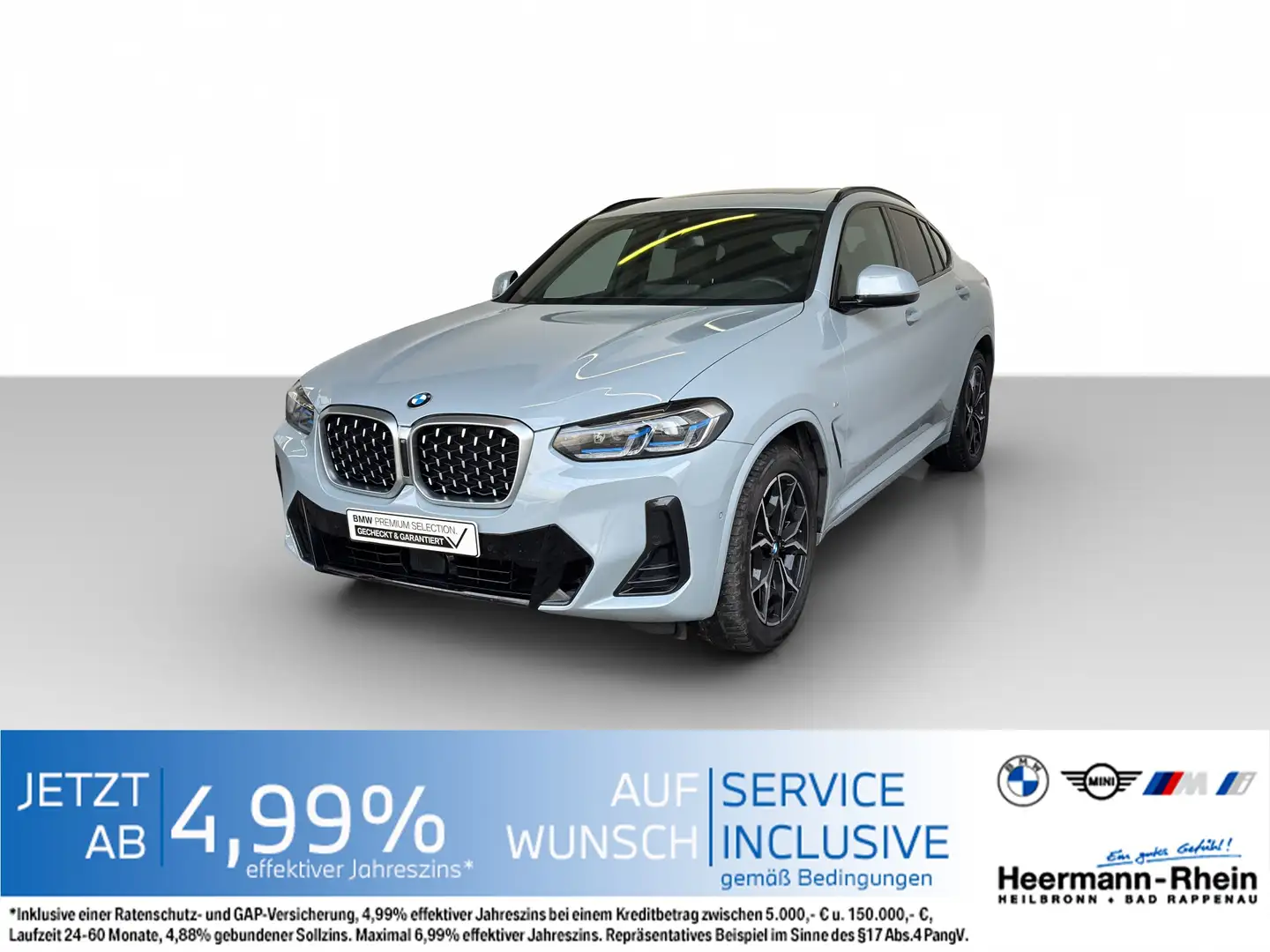 BMW X4 xDrive20iA M Sport LiveCock.Laserl.Standh.AHK Grau - 2