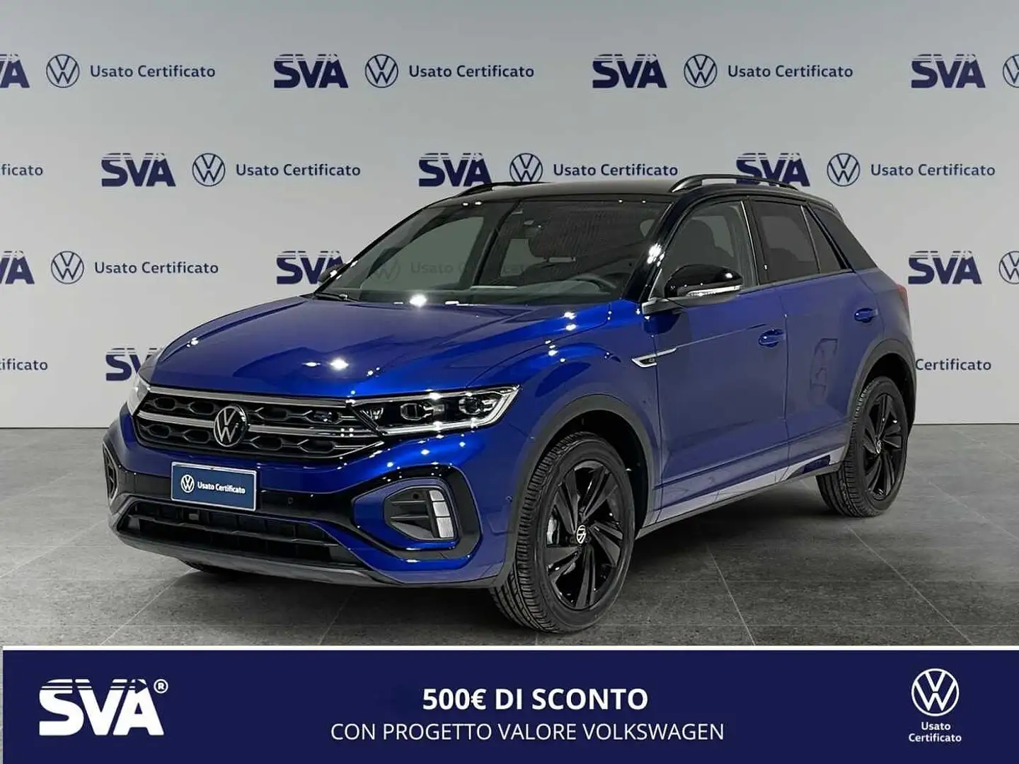 Volkswagen T-Roc 1.0TSI 115CV R-Line Plus -IVA ESPOSTA/NEOPATENTATI Blauw - 1