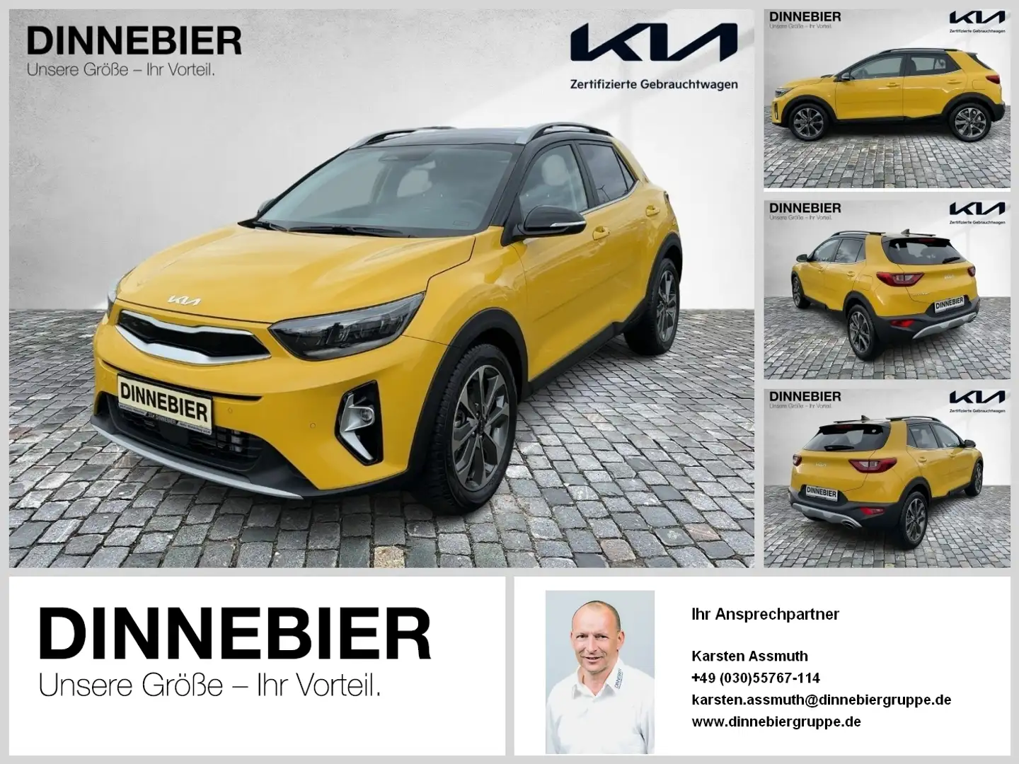 Kia Stonic Spirit Automatik+LED+Navi+Kamera+SHZ Schwarz - 1