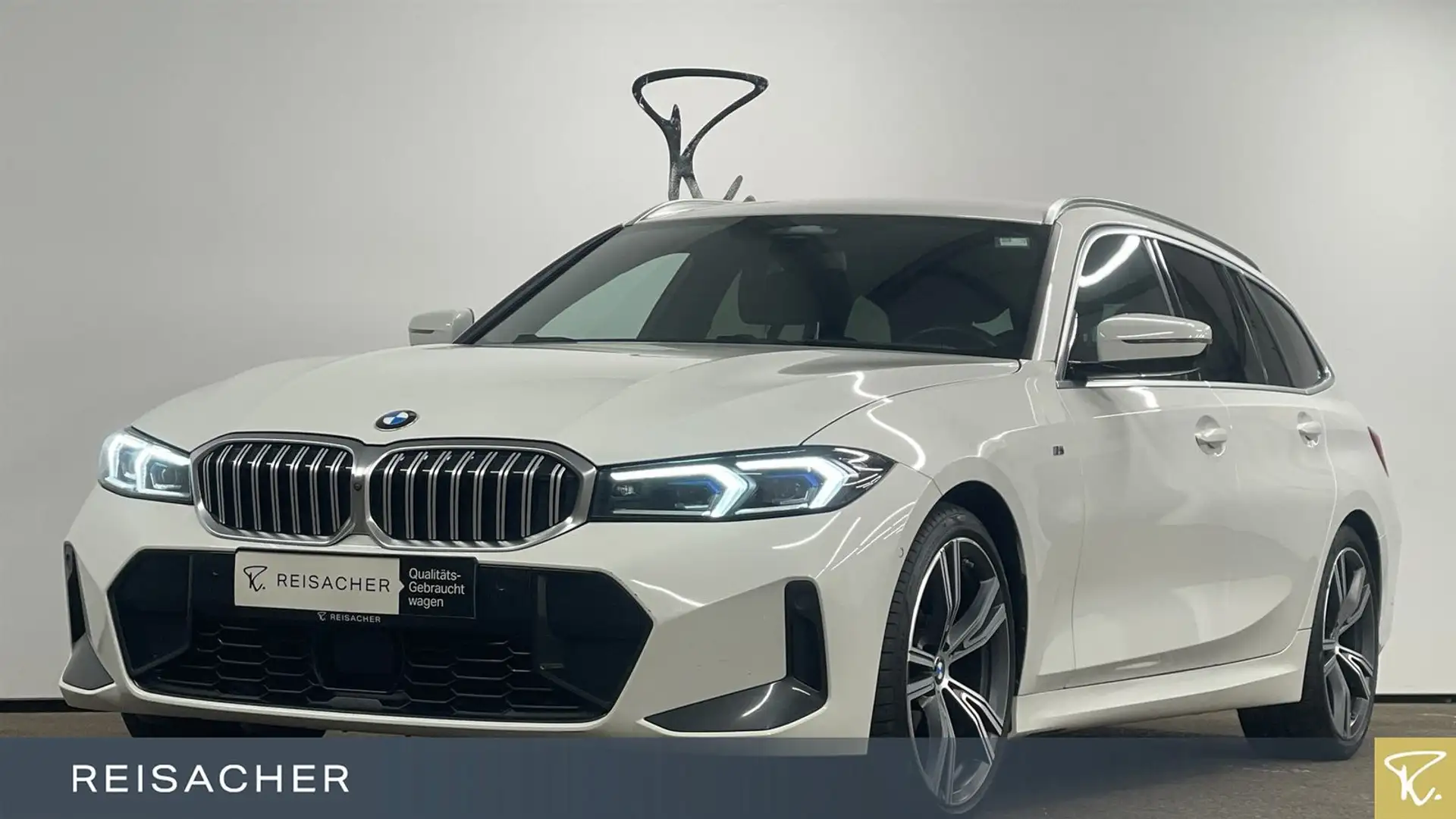 BMW 320 d A xDrive Tou M-Sport AHK LCPro HUD ACC 360° Weiß - 1