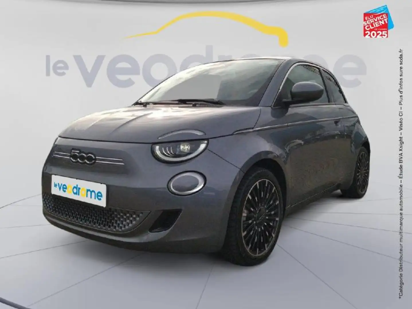 Fiat 500e e 118ch La Prima GPS Camera Carplay Gris - 1