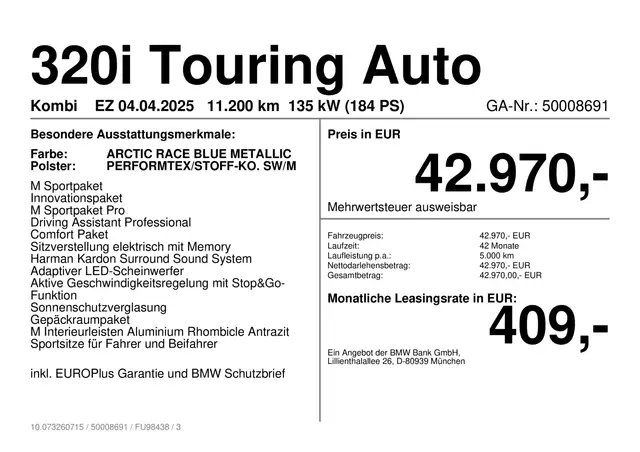 BMW 3 Series view 4