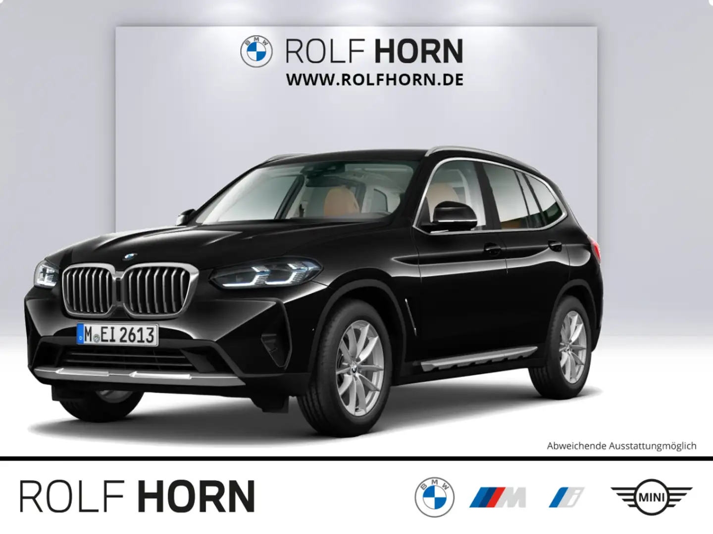 BMW X3 xDrive20d Navi HeadUp AHK LED RfKamera Laser Schwarz - 1