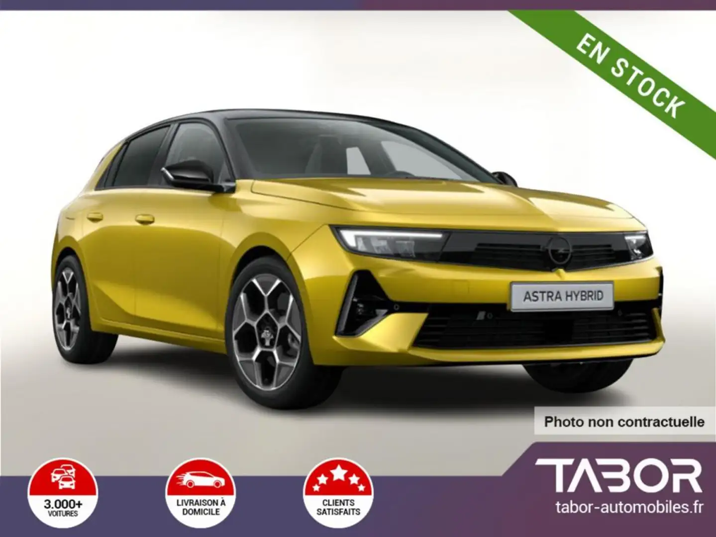 Opel Astra 1.2 Hybrid 145 AT6 GS Matrix Pano Jaune - 1