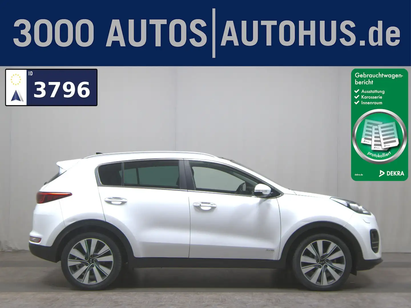 Kia Sportage 2.0 CRDI 4WD Platinum Ed. Navi Pano AHK Weiß - 1
