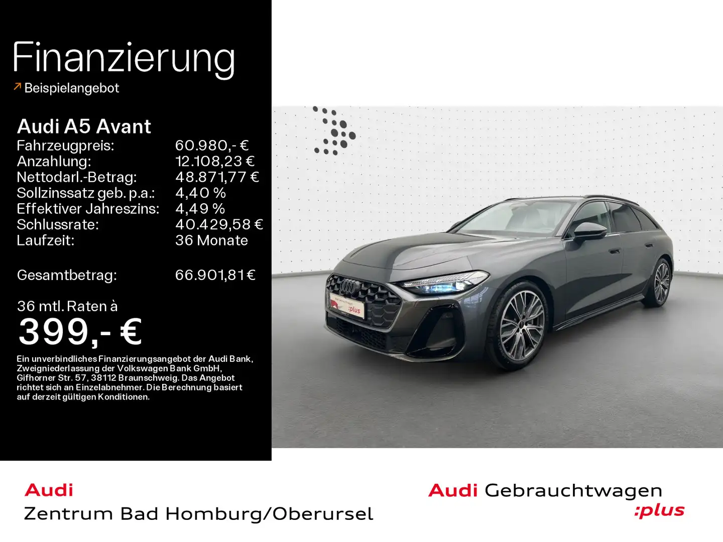 Audi A5 TDI quattro S line*Navi*Matrix*AluÜHUD* Grau - 1