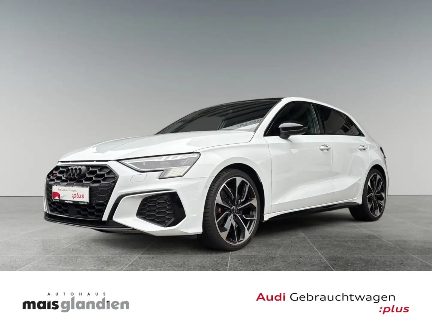 Audi S3 Sportback TFSI q. Navi+ Pano B+O Matrix ACC LED Weiß - 2