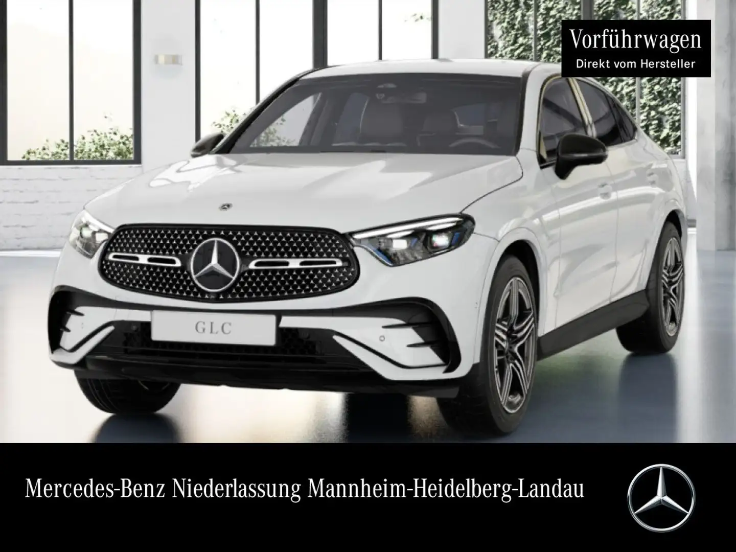 Mercedes-Benz GLC 200 4M AMG+NIGHT+360+AHK+TOTW+KEYLESS+9G Weiß - 1