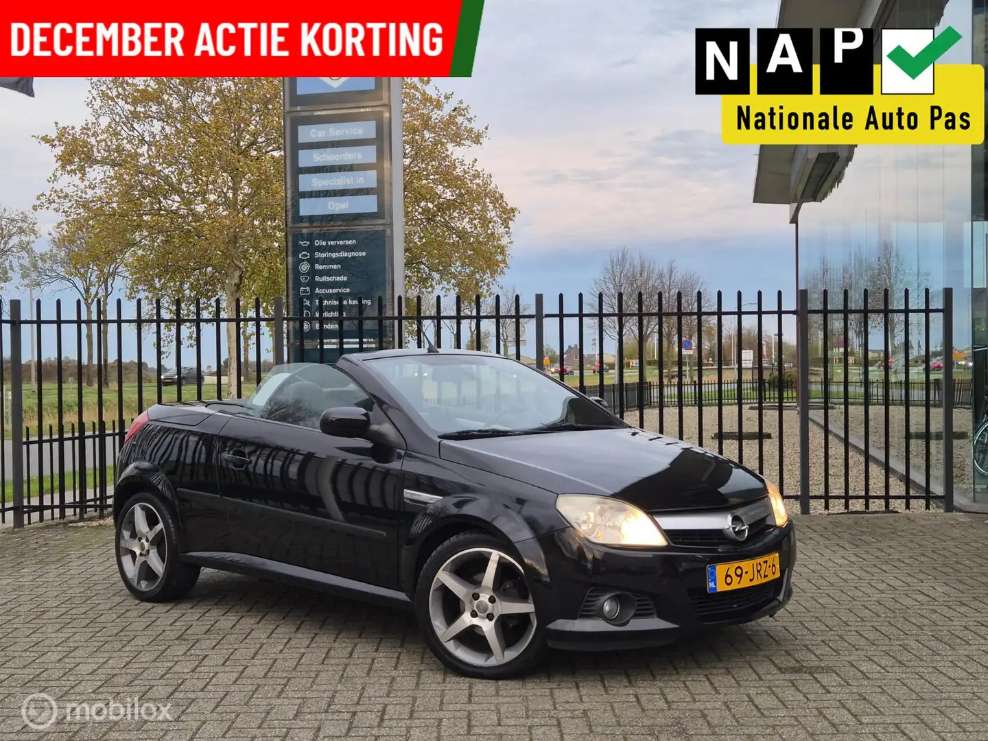 Opel Tigra TwinTop 1.4-16V Linea Rossa | Stoel vw | Airco Fekete - 1
