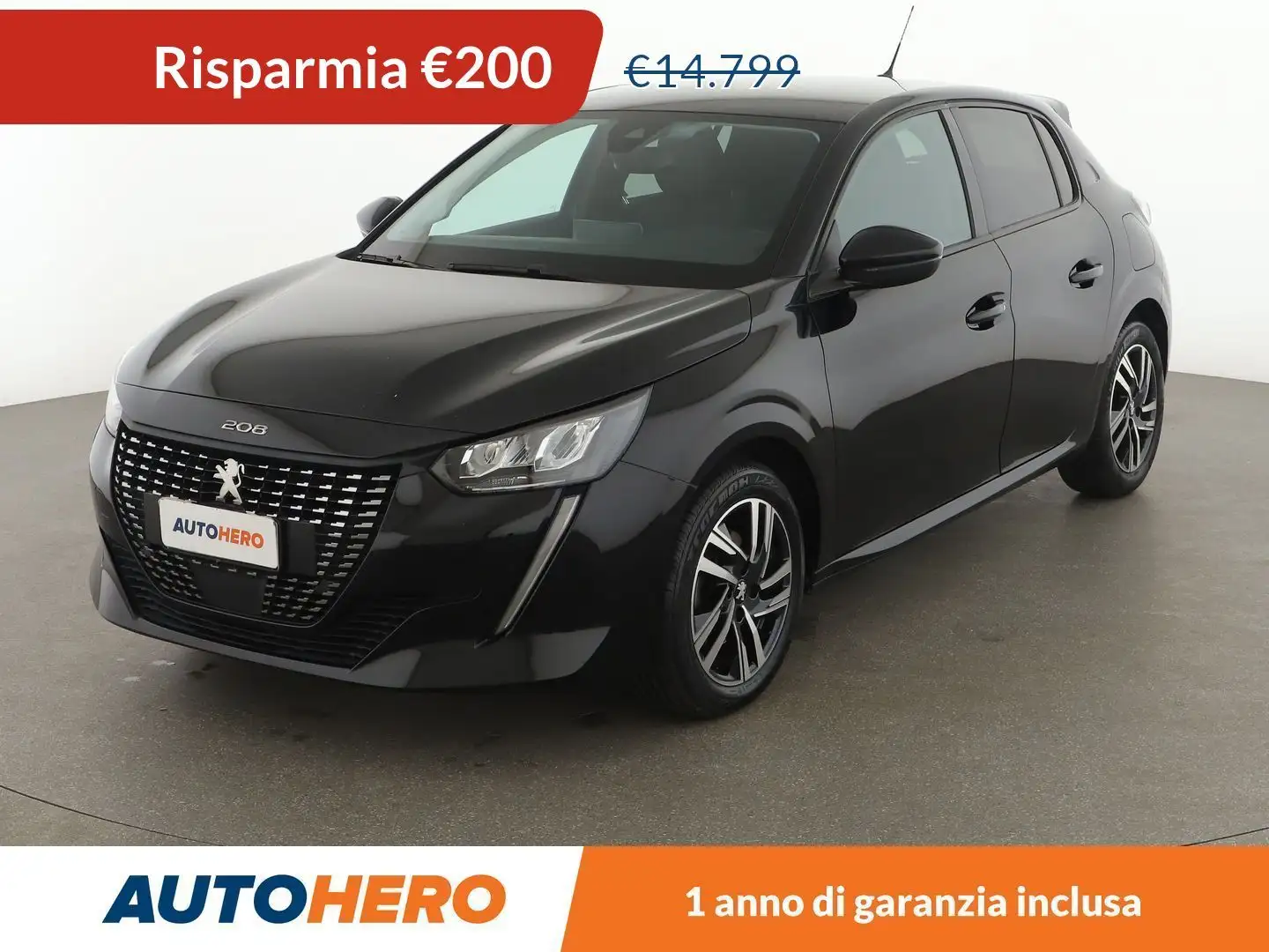 Peugeot 208 1.2 PureTech Allure Pack 100 CV EAT8 Nero - 1