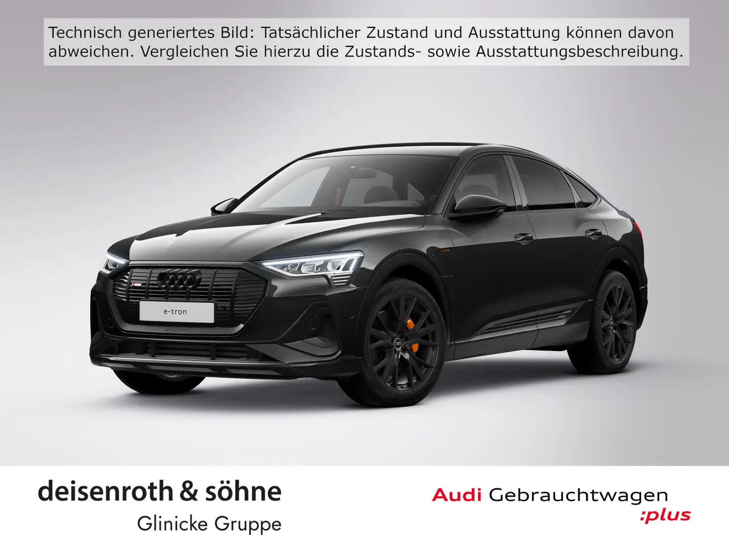 Audi e-tron 50 S line Black/Kam/Nav/Luft/21 Schwarz - 1