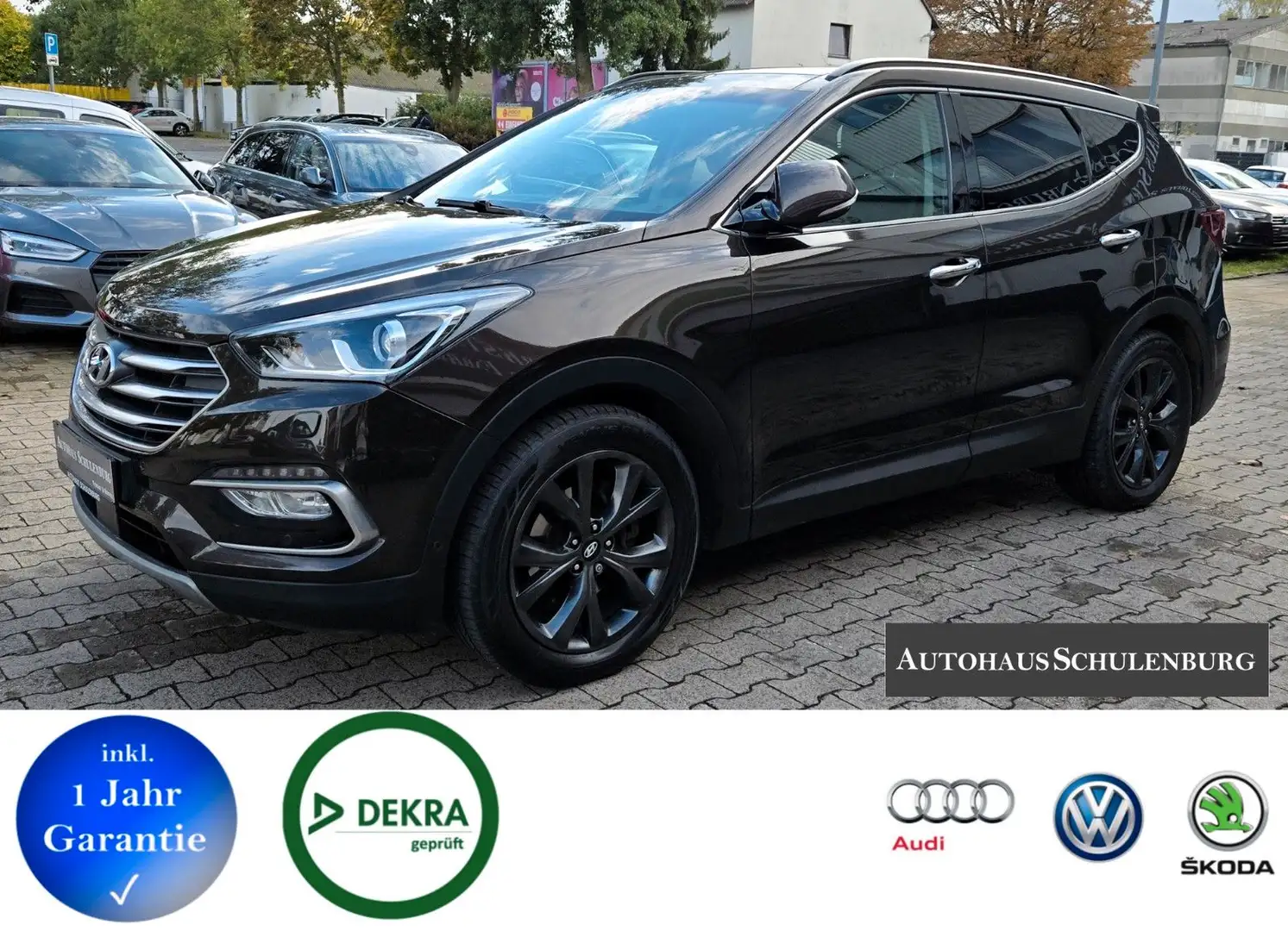 Hyundai SANTA FE 7 Sitzer 360°-Panorama 4WD Totwinkel Braun - 1