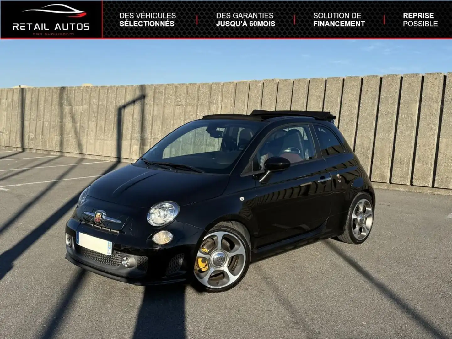 Abarth 500C 1.4 Turbo T-Jet 160ch 595 Turismo BVA Schwarz - 1