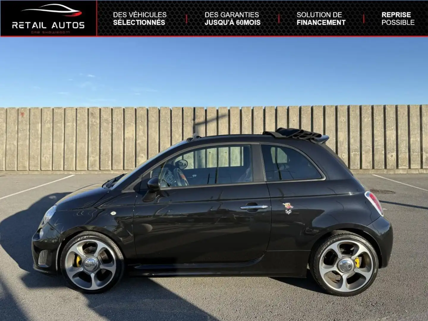 Abarth 500C 1.4 Turbo T-Jet 160ch 595 Turismo BVA Schwarz - 2