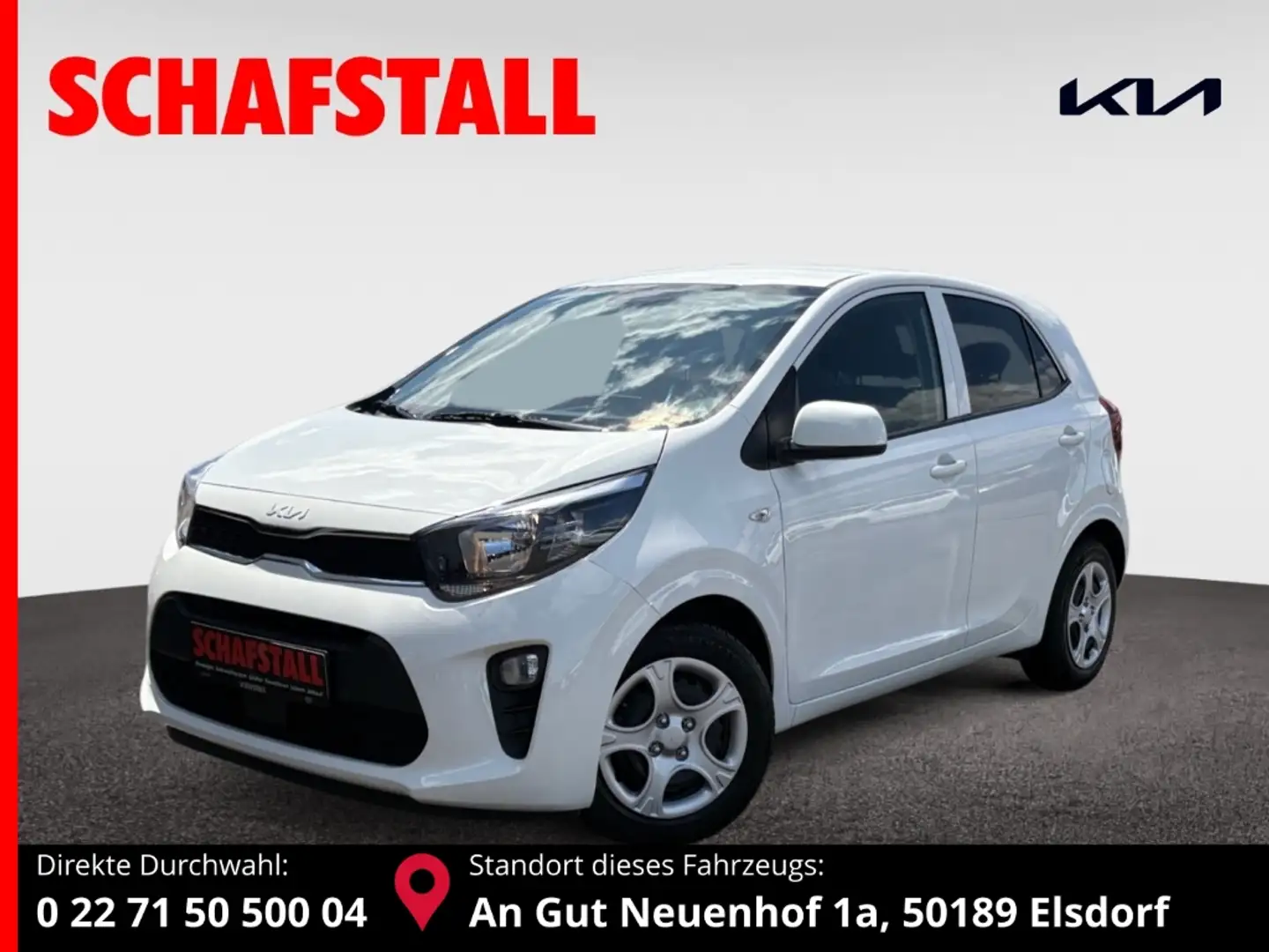 Kia Picanto 1.0 Vision Automatik Navi Kamera  Allwetter Weiß - 1