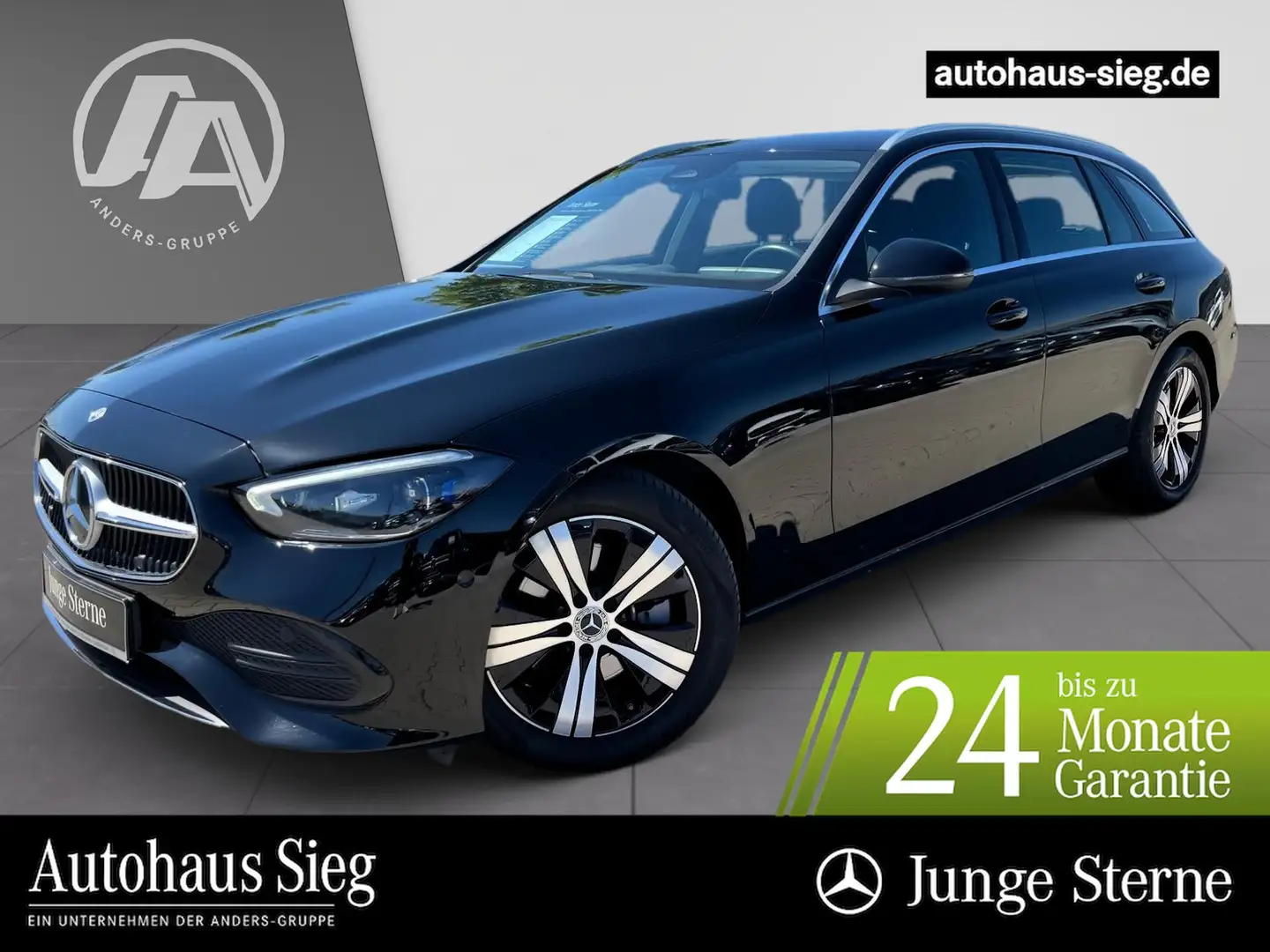 Mercedes-Benz C 200 d T Avantgarde+MBUX+DIGITAL+Kam+AHK+EASY-P Schwarz - 1
