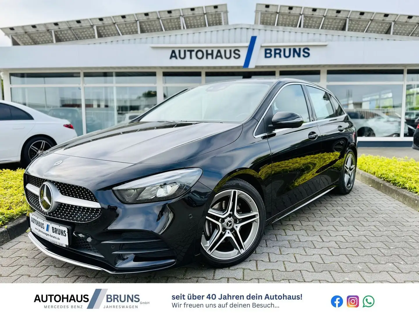 Mercedes-Benz B 200 d AMG, Autom., AHK, RFK, PTS, LED, EasyPack, DAB Noir - 1